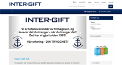 Desktop Screenshot of inter-gift.no
